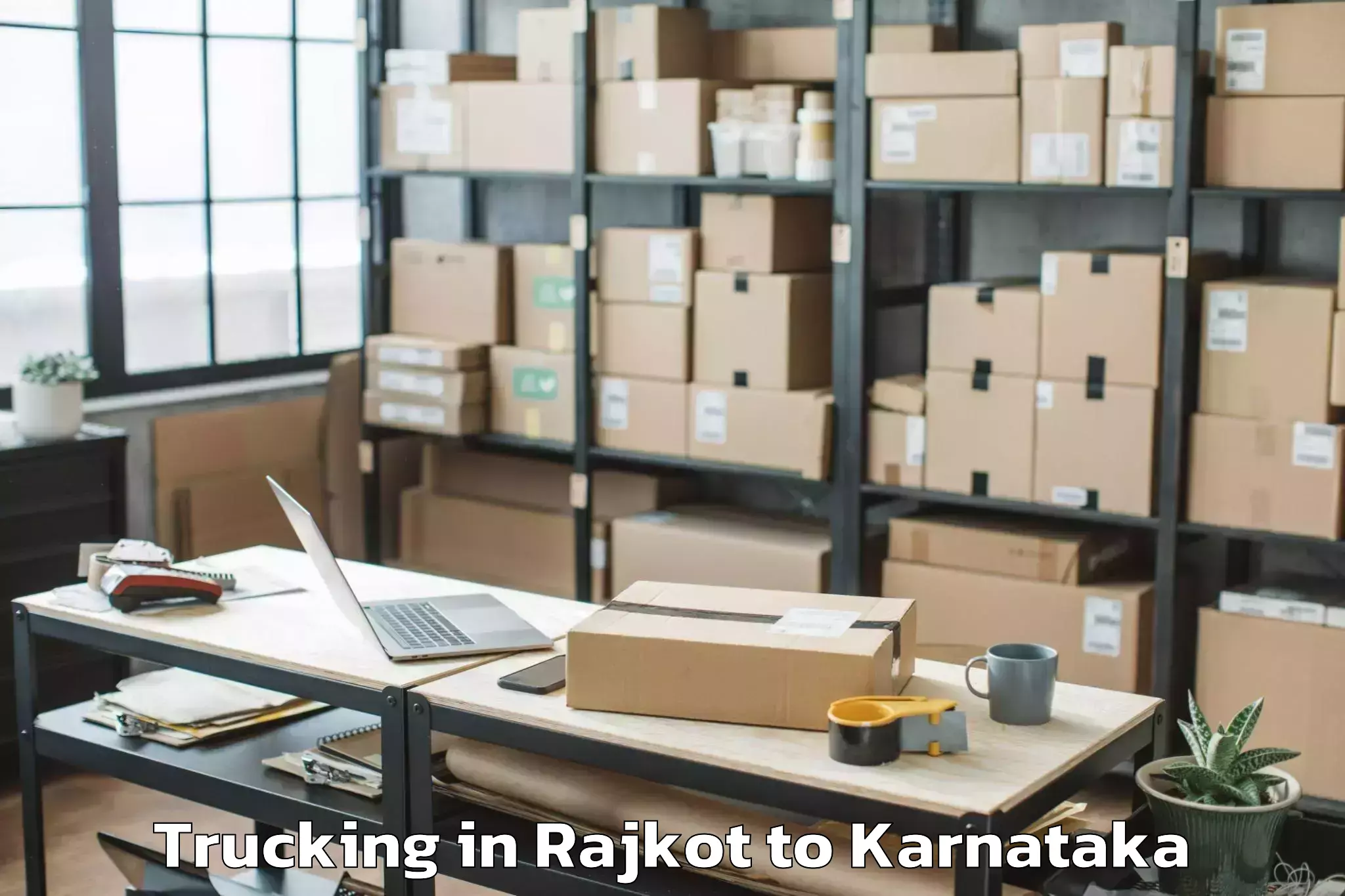 Easy Rajkot to Mudgere Trucking Booking